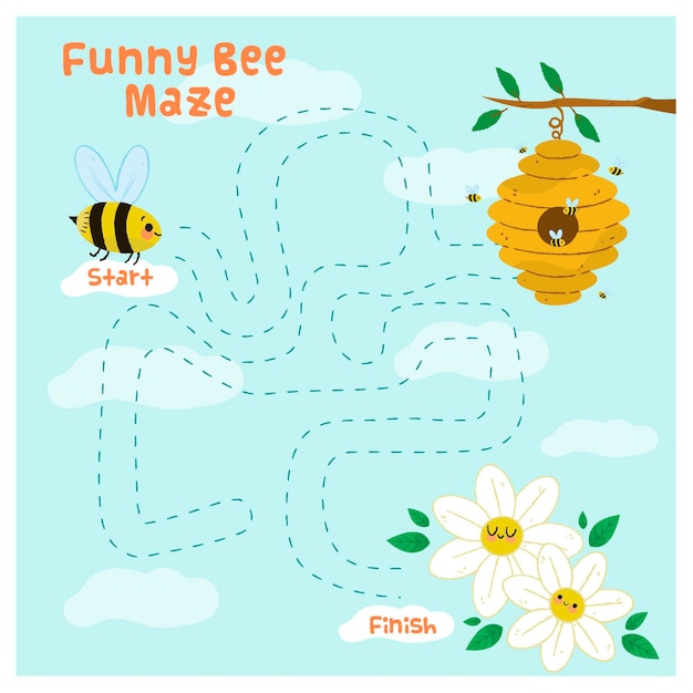 Maze for kids template