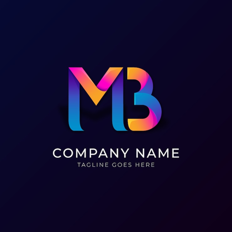 Free Vector mb logo design template