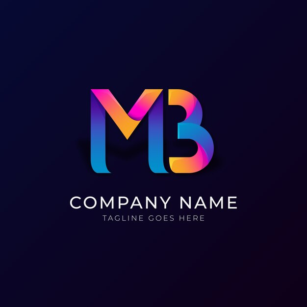 mb logo design template