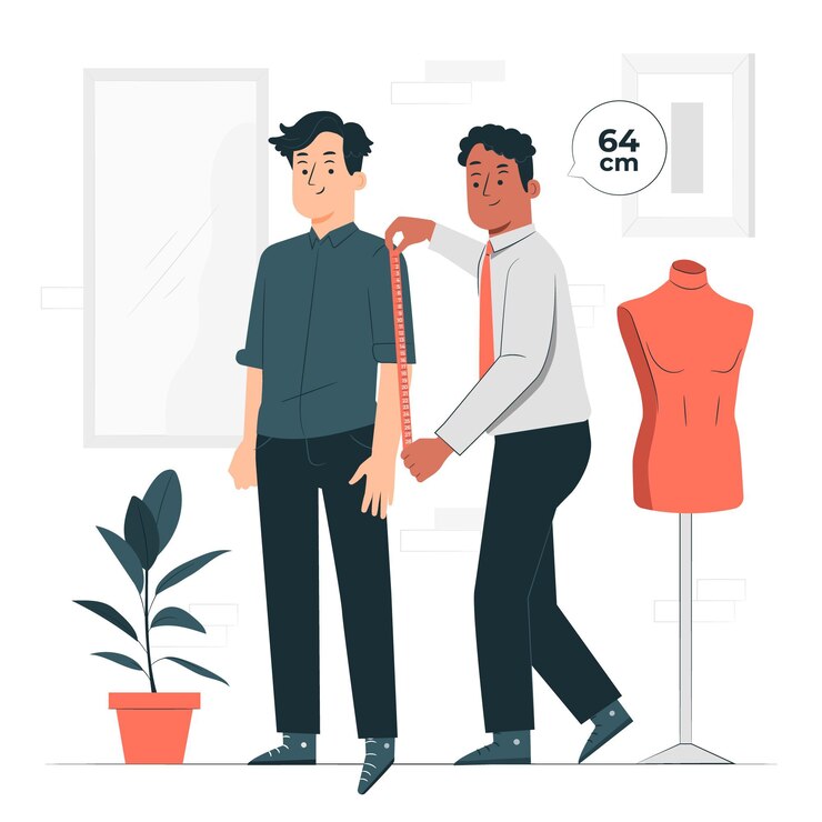 Free Vector measure concept illustration
