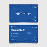 Free vector mechanic double-sided business card