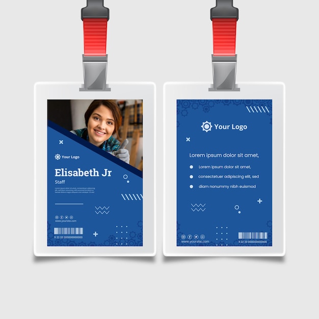 Mechanic id card template