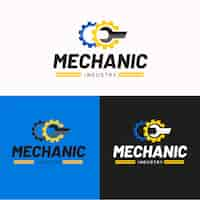 Free vector mechanical engineering logo design