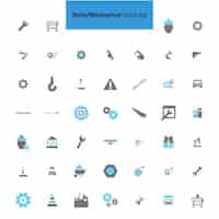 Free vector mechanical icon set