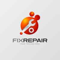 Free vector mechanical repair logo design