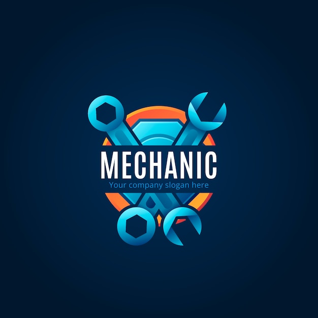 Free vector mechanical repair logo design