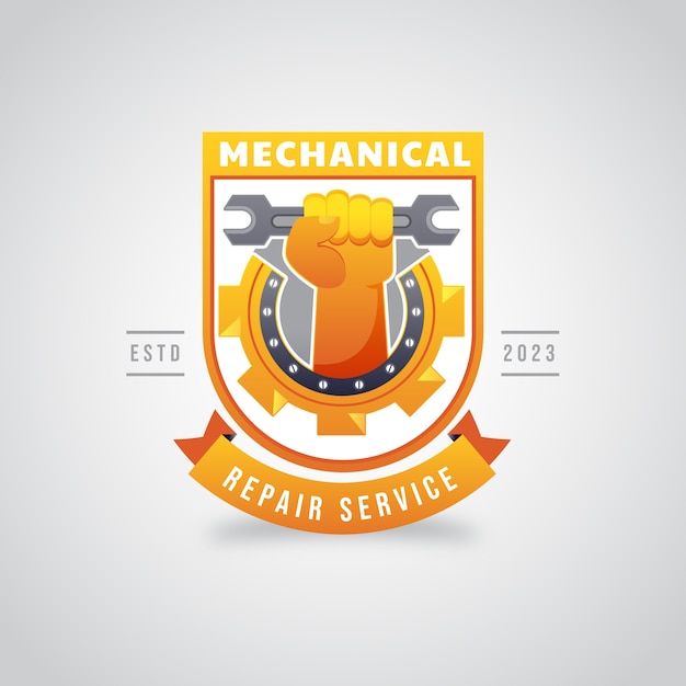 機械修理のロゴデザイン