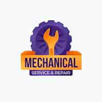 Free vector mechanical repair logo design