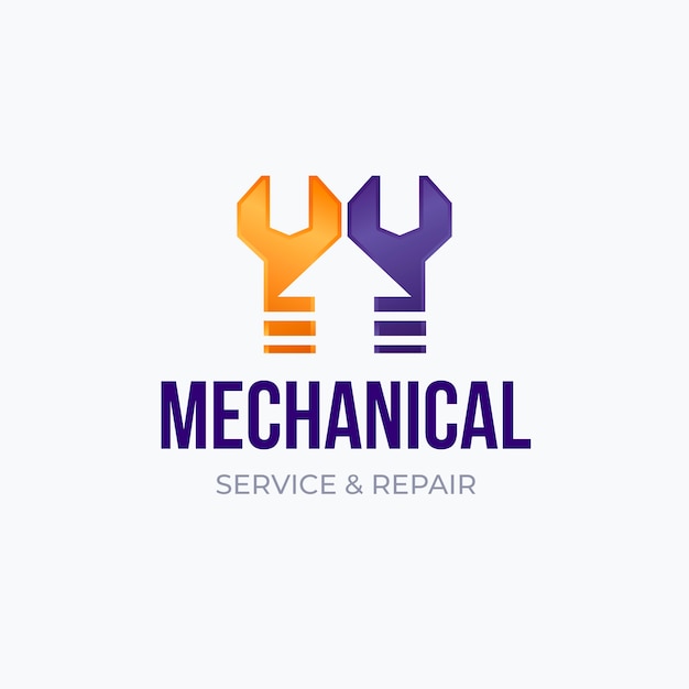 Free vector mechanical repair logo design