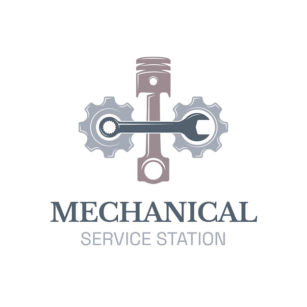 Mechanical repair logo design