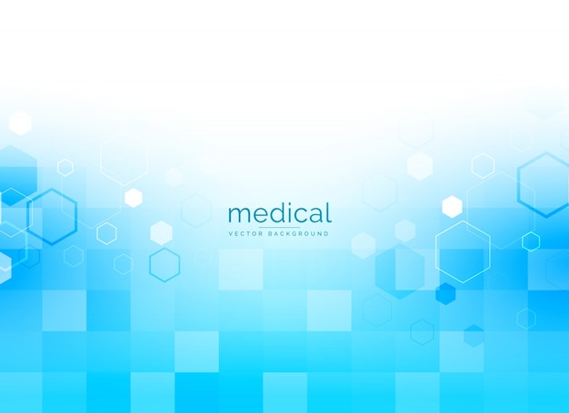 Medical background in bright blue color