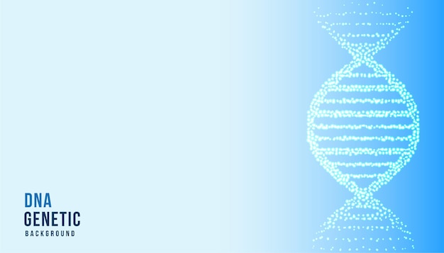 Free vector medical background with dna structure