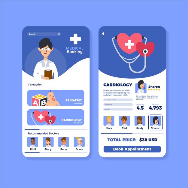 의료 예약 앱 개념