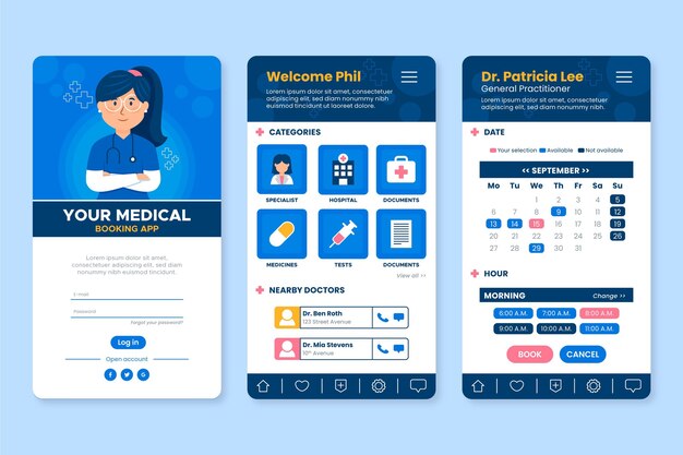 의료 예약 앱 개념