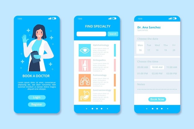 의료 예약 앱 템플릿