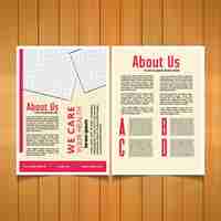 Free vector medical brochure template