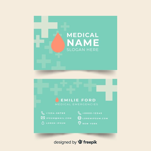 Medical business card design