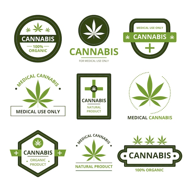 Medical cannabis badges pack