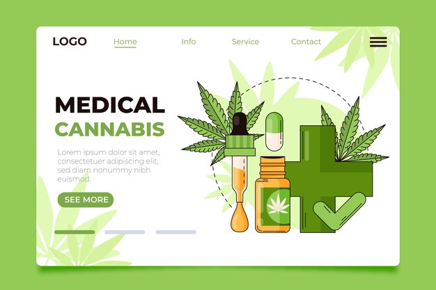 医療大麻のランディングページ