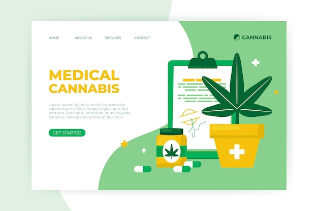 Medical cannabis web template