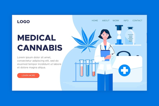 Medical cannabis web template