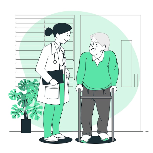 Бесплатное векторное изображение Иллюстрация концепции медицинского обслуживания