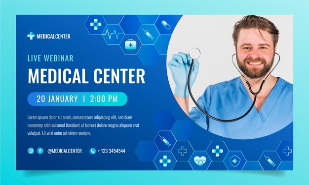 Medical center template design