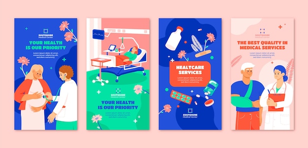 Free Vector medical center template design