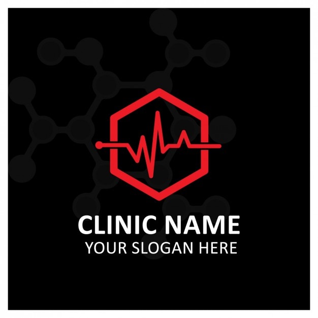 Vettore gratuito clinica medica logo template