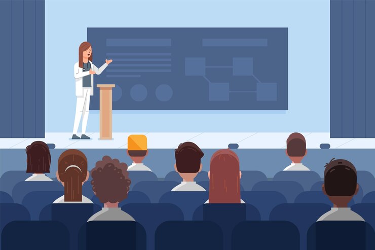 Free Vector medical conference illustration
