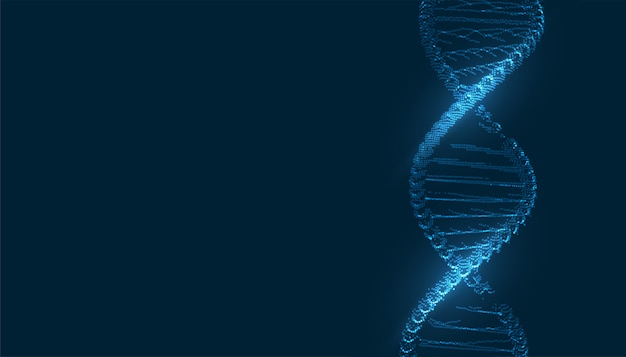 Medical dna structure background with text space