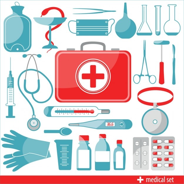 Vettore gratuito medical icons set