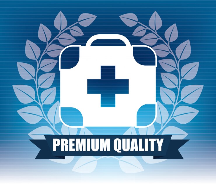 Free Vector medical emblem graphic design