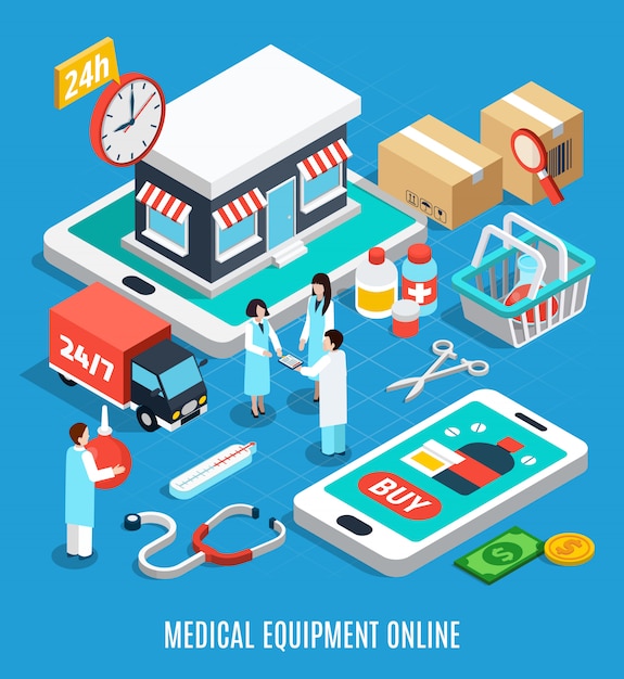 Medical Equipment Isometric 