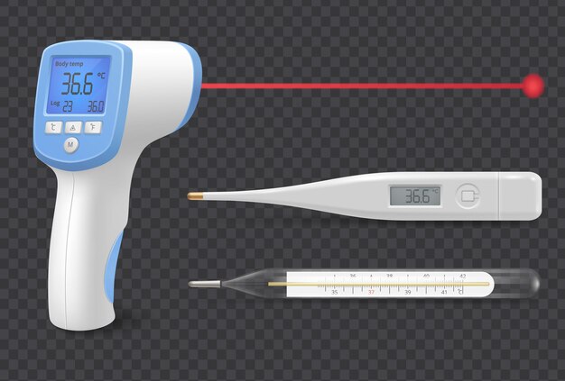 Medical Equipment Transparent Set