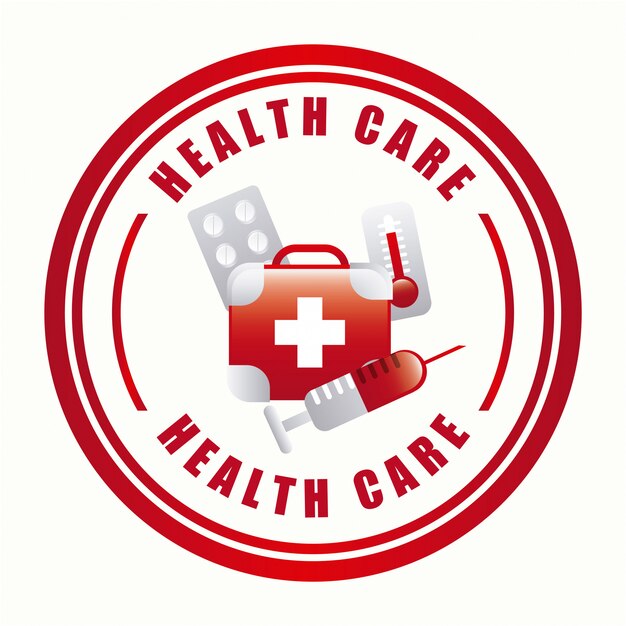 medical health care emblem graphic design