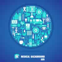 Free vector medical icon background