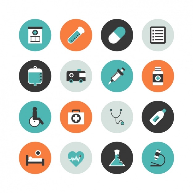 Free vector medical icons collection