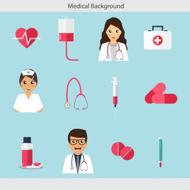 Free vector medical icons collection