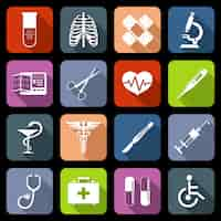 Free vector medical icons collection