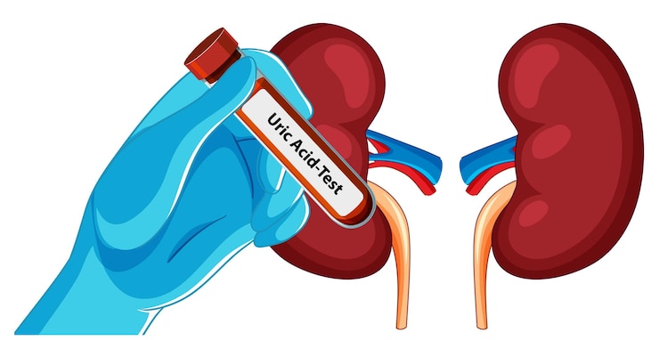 Free Vector medical illustration of kidney function test