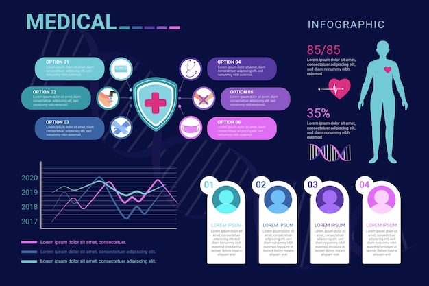 의료 infographic 개념