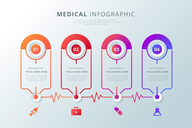 Concetto di infografica medica