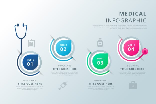 Medical infographic concept