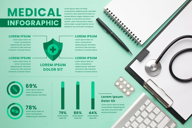 Medical infographic template