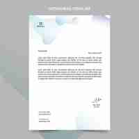 Free vector medical letterhead template