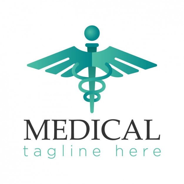 Vettore gratuito logo medica, colore brillante