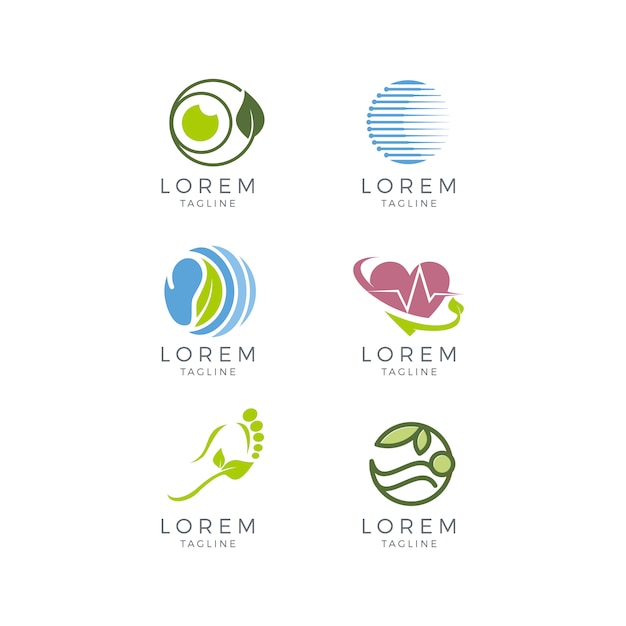 Free vector medical logo collection