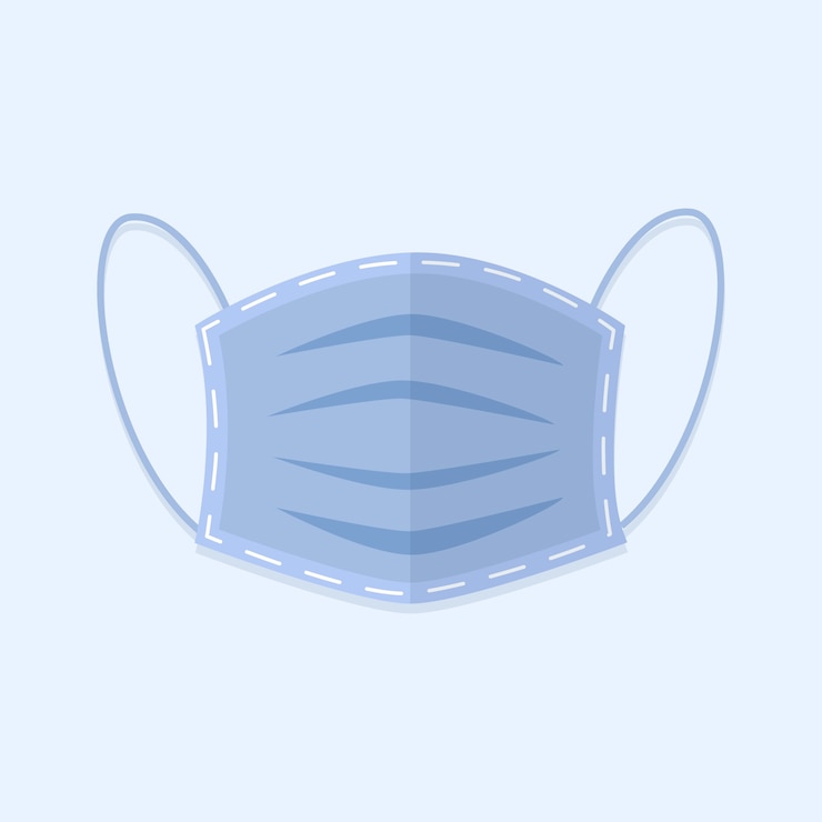 मुफ़्त वेक्टर medical mask in flat design