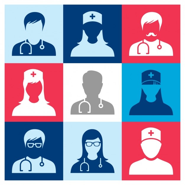 Free vector medical people icons